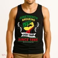 Juneteenth Breaking Every Chain Since 1865 Tank Top thumb 3