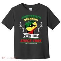 Juneteenth Breaking Every Chain Since 1865 Toddler T-Shirt thumb 0