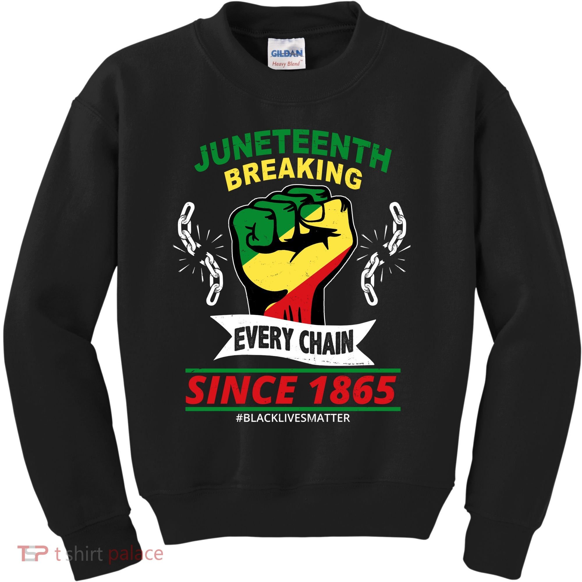 Juneteenth Breaking Every Chain Since 1865 Kids Sweatshirt