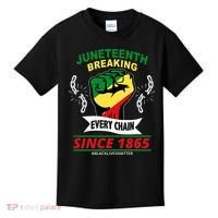 Juneteenth Breaking Every Chain Since 1865 Kids T-Shirt thumb 0
