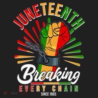 Juneteenth Breaking Every Chain Since 1865 Women's Sweatshirt thumb 2
