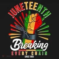 Juneteenth Breaking Every Chain Since 1865 Doggie Tank thumb 4
