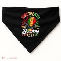 Juneteenth Breaking Every Chain Since 1865 USA-Made Doggie Bandana thumb 0