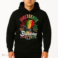Juneteenth Breaking Every Chain Since 1865 Hoodie thumb 2
