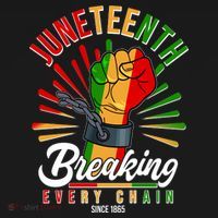 Juneteenth Breaking Every Chain Since 1865 Long Sleeve Shirt thumb 2