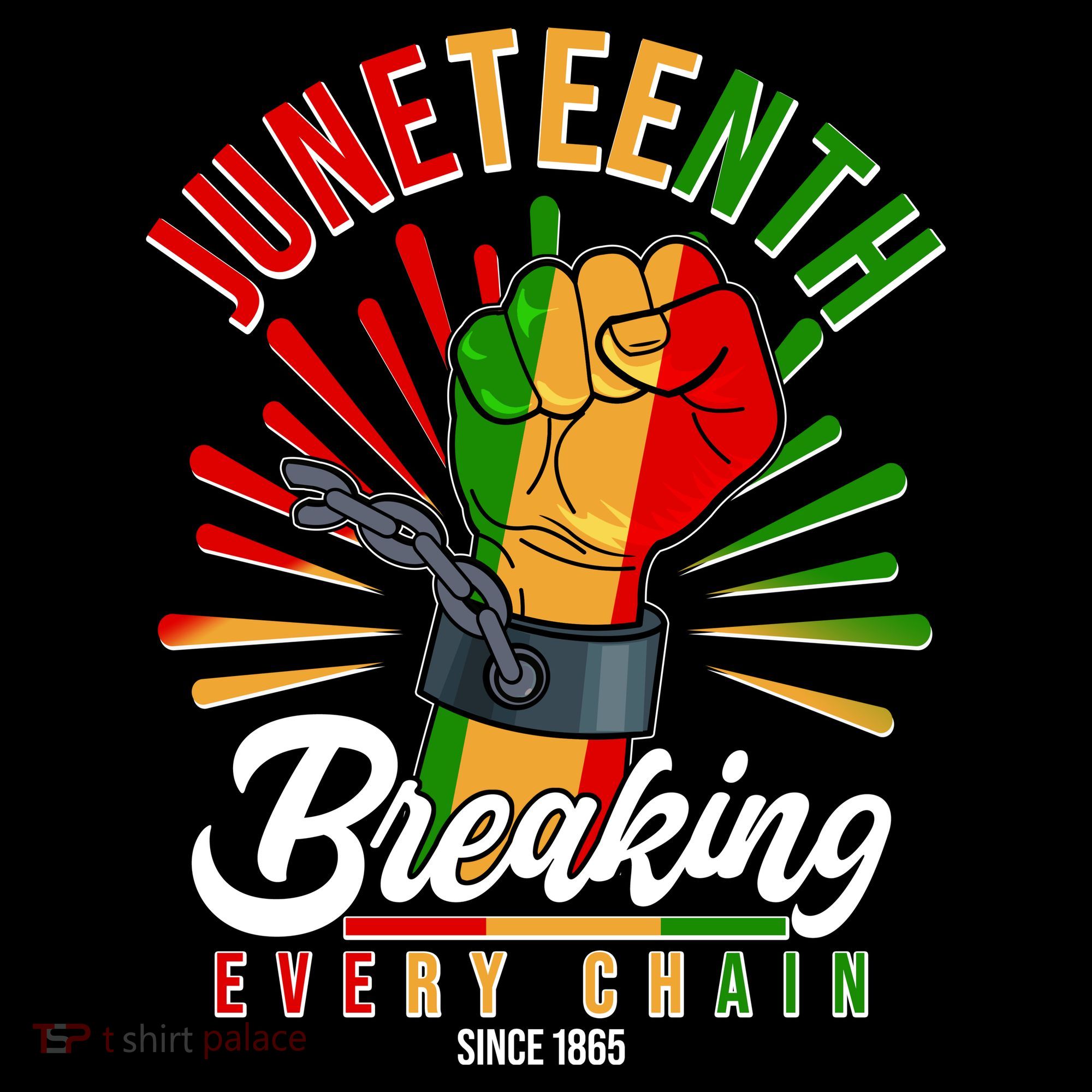 Juneteenth Breaking Every Chain Since 1865 Ornament