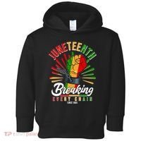Juneteenth Breaking Every Chain Since 1865 Toddler Hoodie thumb 0