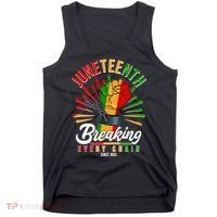 Juneteenth Breaking Every Chain Since 1865 Tank Top thumb 0