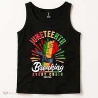 Juneteenth Breaking Every Chain Since 1865 Tank Top thumb 2