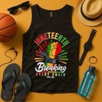 Juneteenth Breaking Every Chain Since 1865 Tank Top thumb 4