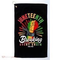 Juneteenth Breaking Every Chain Since 1865 Golf Towel thumb 0