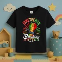 Juneteenth Breaking Every Chain Since 1865 Toddler T-Shirt thumb 3