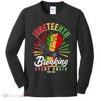 Juneteenth Breaking Every Chain Since 1865 Kids Long Sleeve Shirt thumb 0