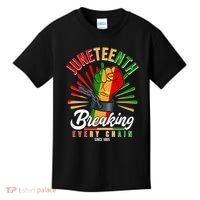 Juneteenth Breaking Every Chain Since 1865 Kids T-Shirt thumb 0