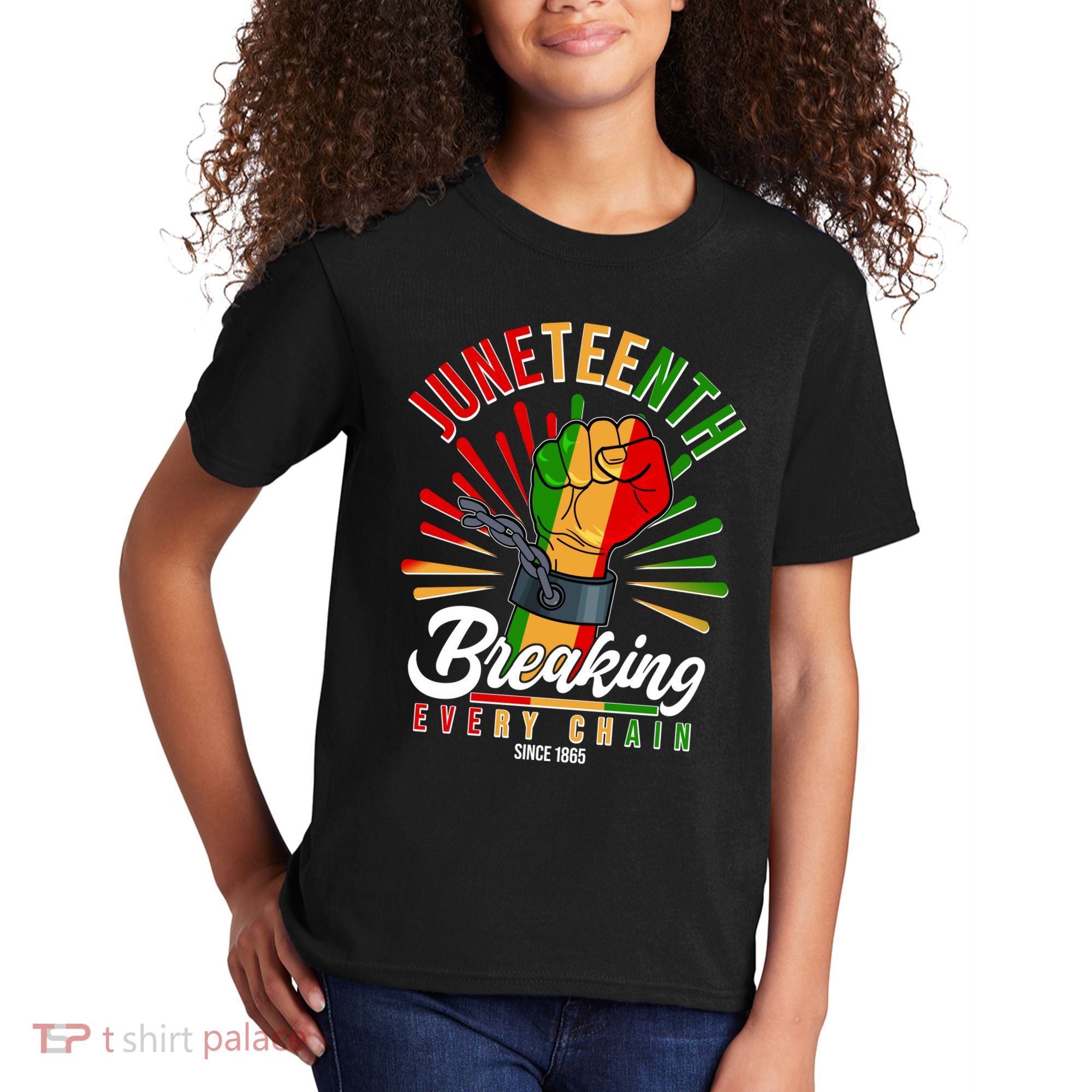 Juneteenth Breaking Every Chain Since 1865 Kids T-Shirt