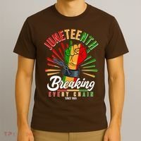 Juneteenth Breaking Every Chain Since 1865 T-Shirt thumb 3