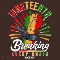 Juneteenth Breaking Every Chain Since 1865 Mousepad thumb 1