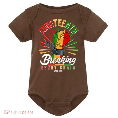 Juneteenth Breaking Every Chain Since 1865 Baby Bodysuit