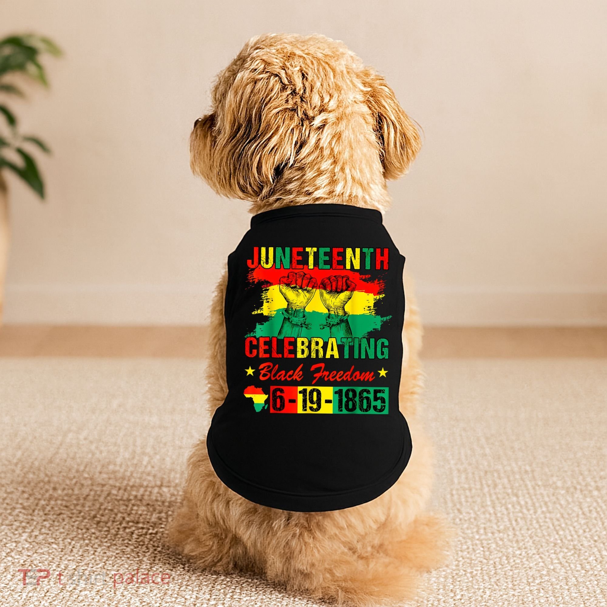 Juneteenth Breaking Every Chain Since 1865 African American Doggie Tank