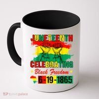 Juneteenth Breaking Every Chain Since 1865 African American Coffee Mug thumb 0