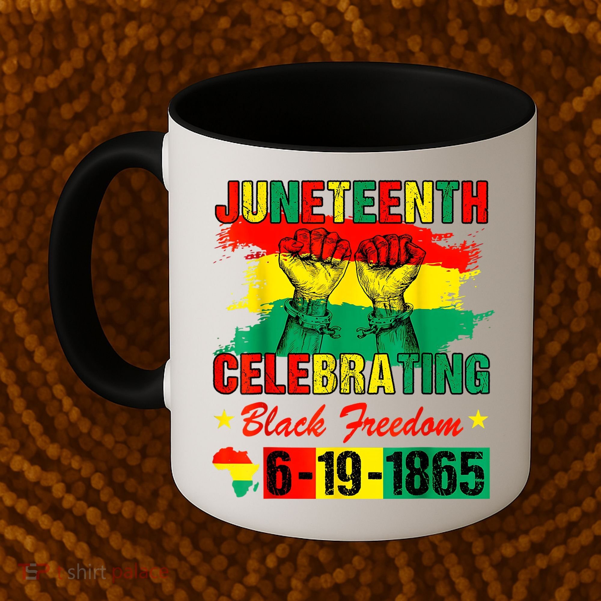Juneteenth Breaking Every Chain Since 1865 African American Coffee Mug