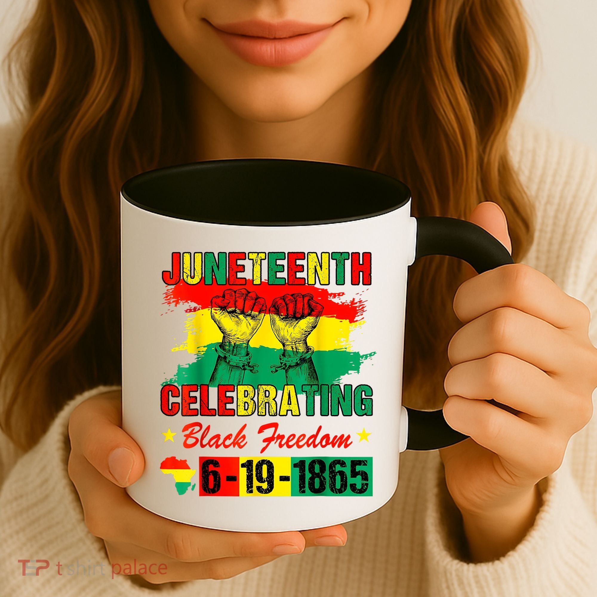 Juneteenth Breaking Every Chain Since 1865 African American Coffee Mug