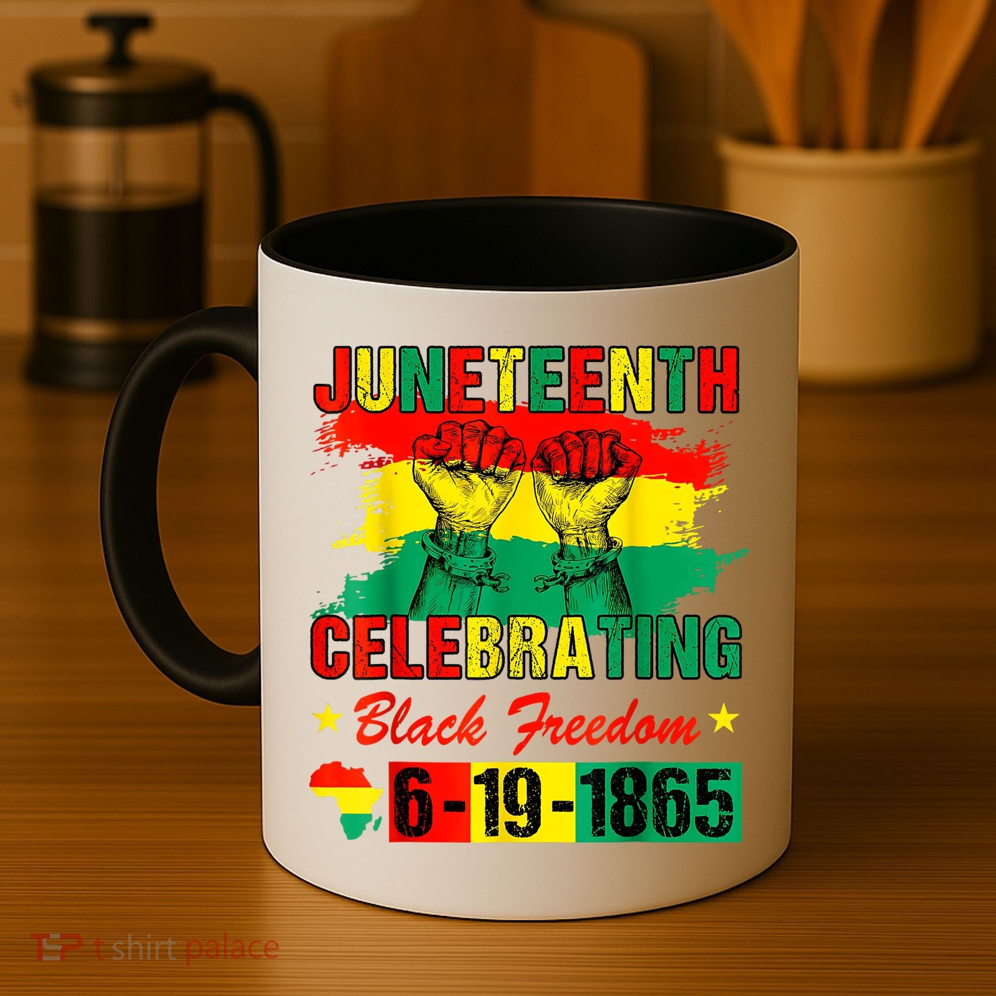 Juneteenth Breaking Every Chain Since 1865 African American Coffee Mug