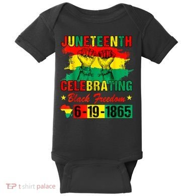 Juneteenth Breaking Every Chain Since 1865 African American Baby Bodysuit