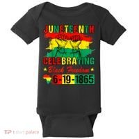 Juneteenth Breaking Every Chain Since 1865 African American Baby Bodysuit thumb 0