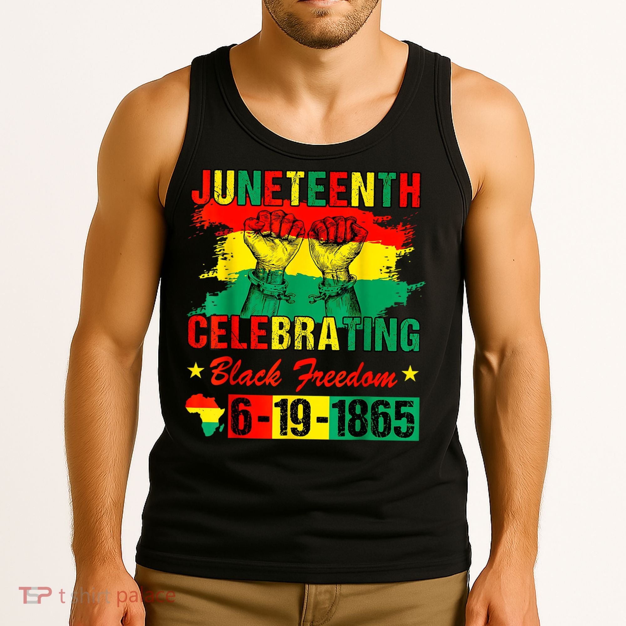 Juneteenth Breaking Every Chain Since 1865 African American Tank Top