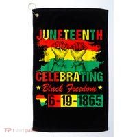 Juneteenth Breaking Every Chain Since 1865 African American Golf Towel thumb 0
