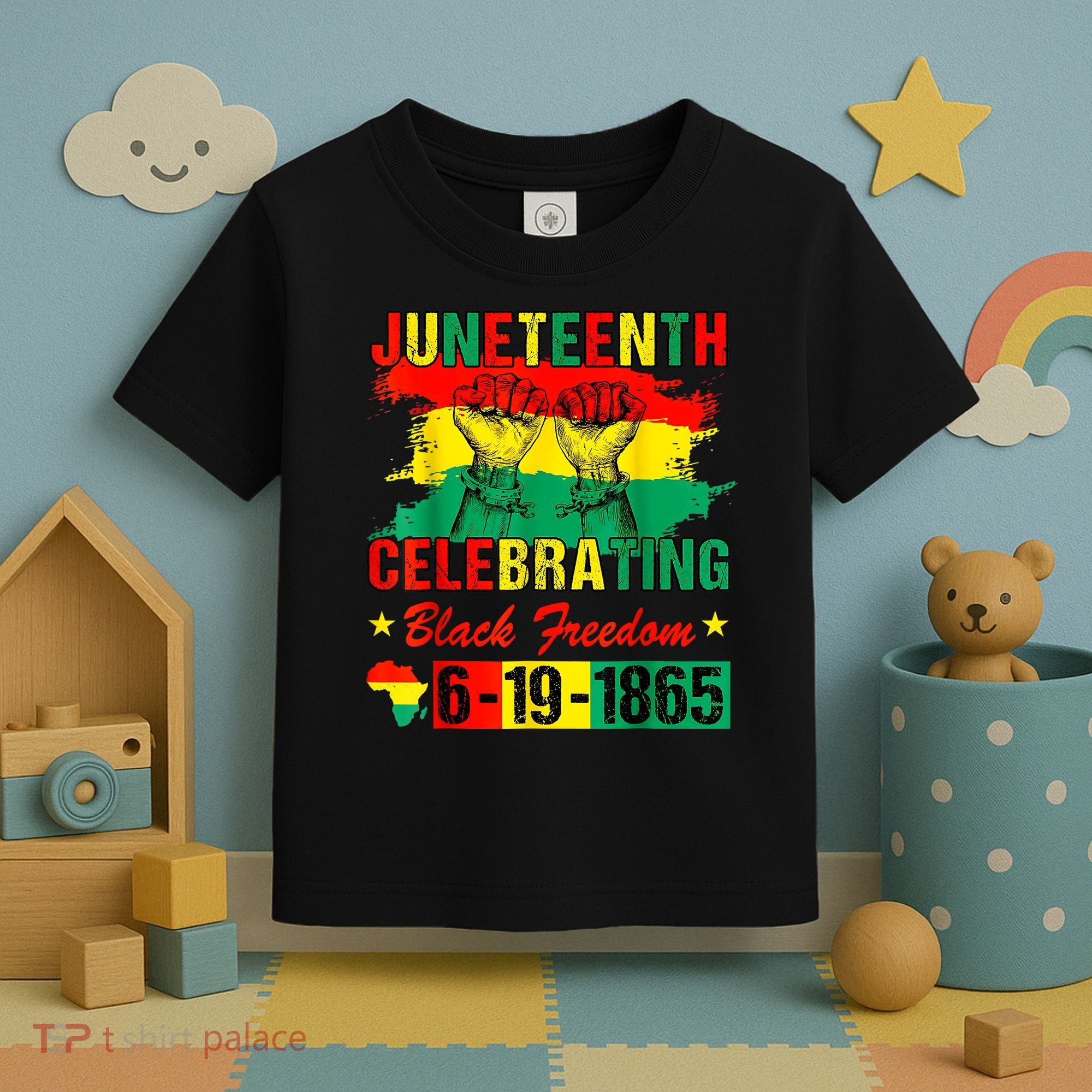 Juneteenth Breaking Every Chain Since 1865 African American Toddler T-Shirt