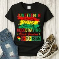 Juneteenth Breaking Every Chain Since 1865 African American Women's T-Shirt thumb 3