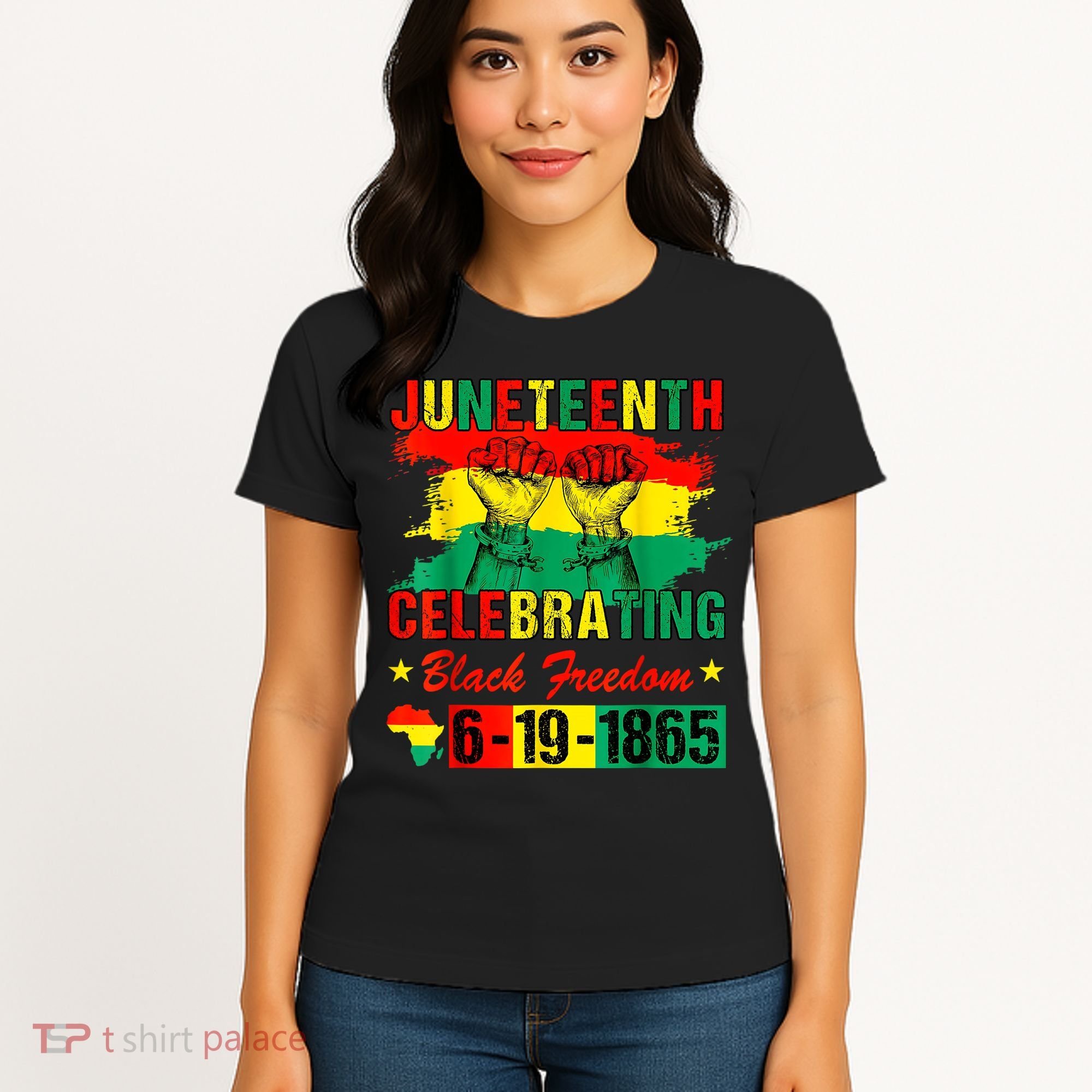 Juneteenth Breaking Every Chain Since 1865 African American Women's T-Shirt