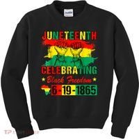 Juneteenth Breaking Every Chain Since 1865 African American Kids Sweatshirt thumb 0