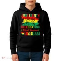 Juneteenth Breaking Every Chain Since 1865 African American Kids Hoodie thumb 4