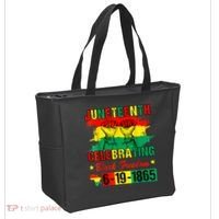 Juneteenth Breaking Every Chain Since 1865 African American Tote Bag thumb 2