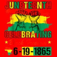 Juneteenth Breaking Every Chain Since 1865 African American Santa Hat thumb 1