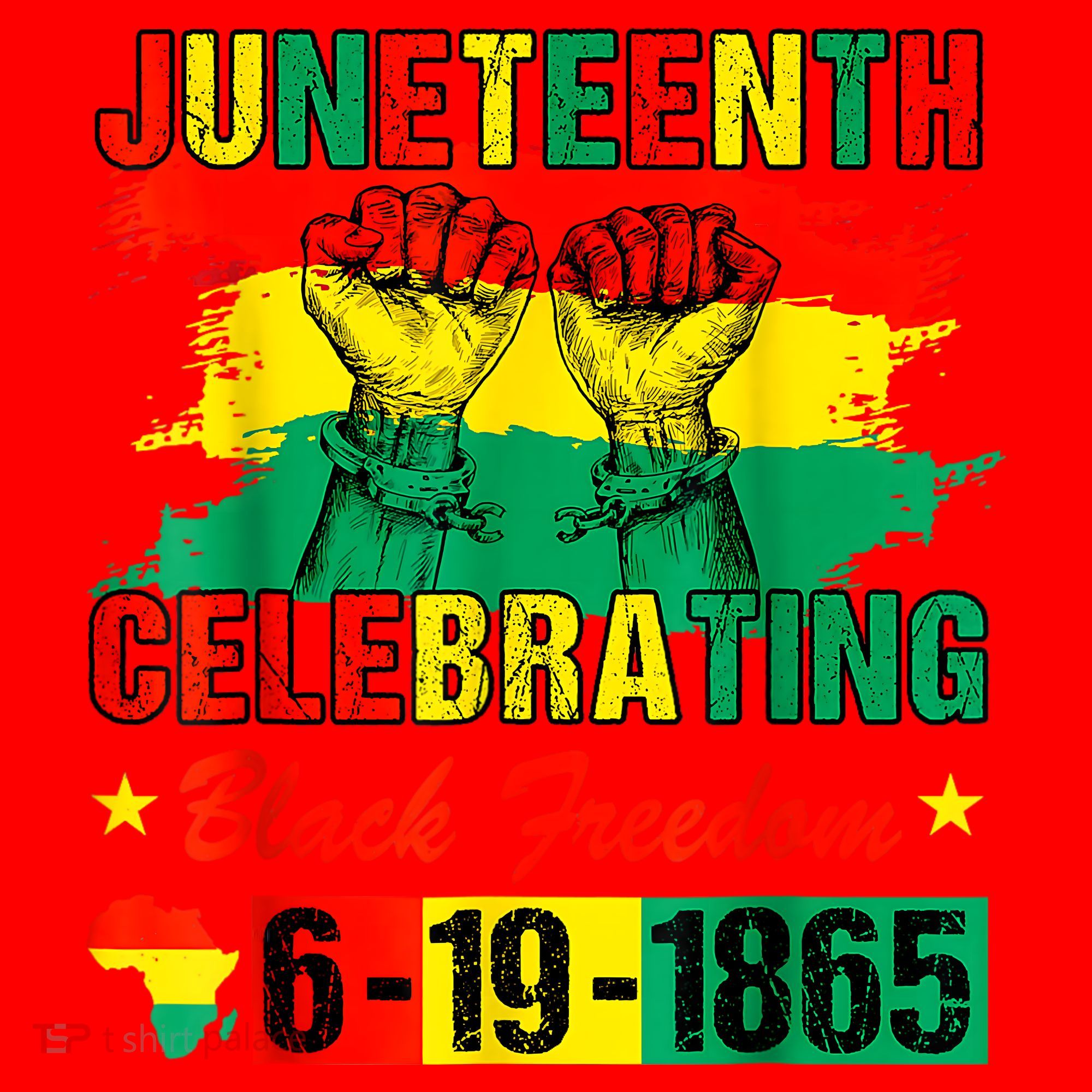 Juneteenth Breaking Every Chain Since 1865 African American Santa Hat