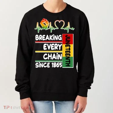 Juneteenth Breaking Every Chain Since 1865 Women's Sweatshirt