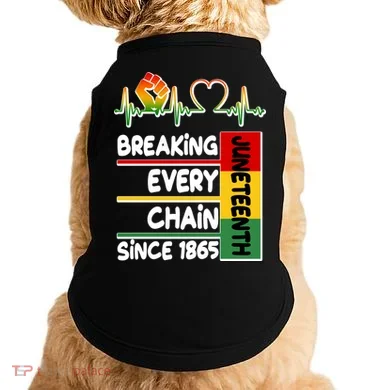 Juneteenth Breaking Every Chain Since 1865 Doggie Tank