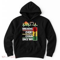 Juneteenth Breaking Every Chain Since 1865 Hoodie thumb 0