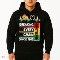 Juneteenth Breaking Every Chain Since 1865 Hoodie thumb 2