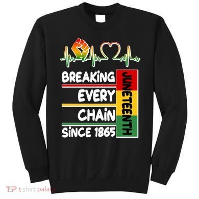 Juneteenth Breaking Every Chain Since 1865 Sweatshirt