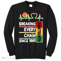 Juneteenth Breaking Every Chain Since 1865 Sweatshirt thumb 0