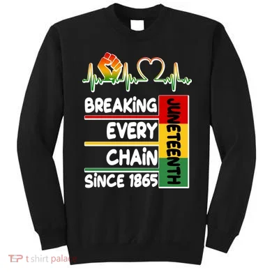 Juneteenth Breaking Every Chain Since 1865 Sweatshirt