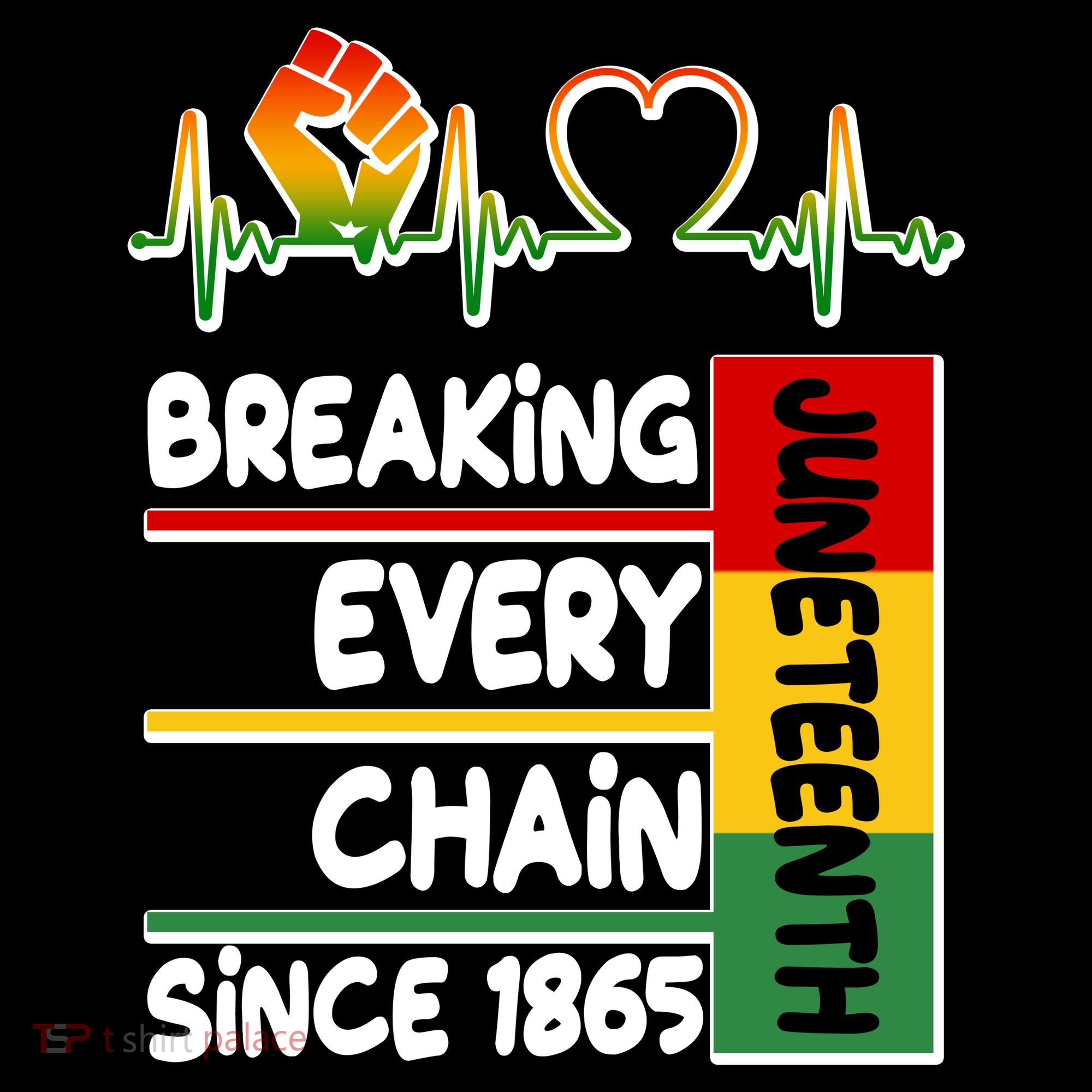 Juneteenth Breaking Every Chain Since 1865 Button