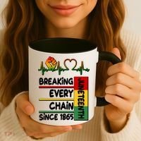 Juneteenth Breaking Every Chain Since 1865 Coffee Mug thumb 3