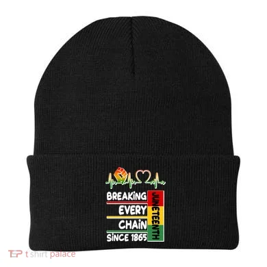 Juneteenth Breaking Every Chain Since 1865 Beanie