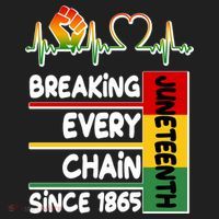 Juneteenth Breaking Every Chain Since 1865 Tumbler thumb 3